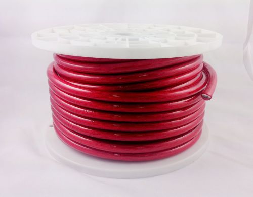 New 4 gauge 5&#039; feet wire power cable red true gauge