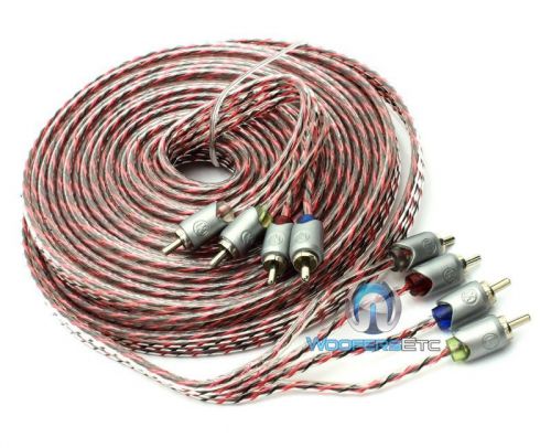 Memphis etp-21.4 21.4 feet 4 channel twisted audio rca jack amplifier cable wire