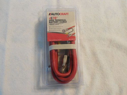 Autocraft 78&#034;-4 ga positive battery cable for side post