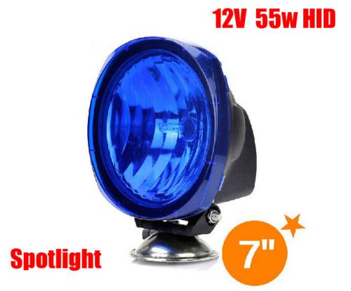Aid 12v 55w 7&#034; blue spotlight car dome hid light travel jeep spotlight &amp;$