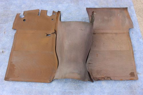Mercedes w110 carpet front right and left &amp; tunnel cover beige original  parts