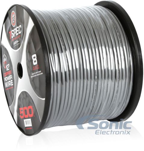 Tspec v12pw8500 500 ft 8 gauge v12 full ofc true spec ground/power wire/cable