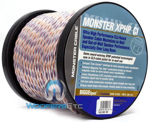 Monster cable 100 foot roll of speaker wire home theater subwoofer or in-wall