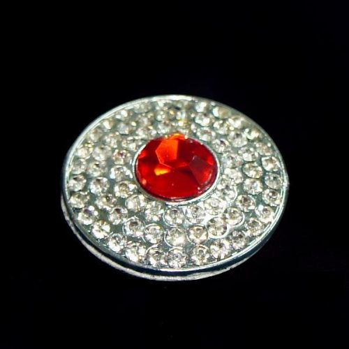 Car push button star engine button decoration red silver crystal decal sticker