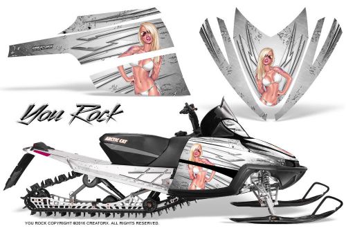 Arctic cat m crossfire snowmobile sled graphics kit wrap creatorx yrw