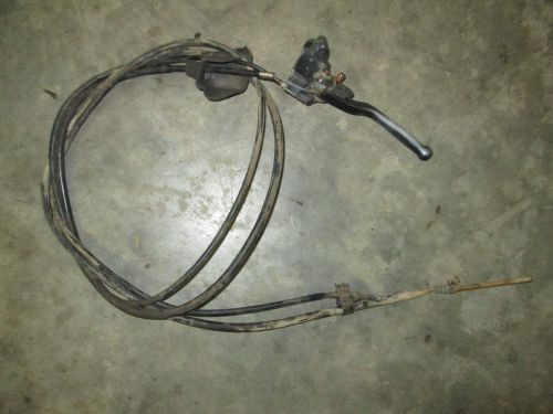 Honda trx 300 trx300 fourtrax rear hand brake lever and cable
