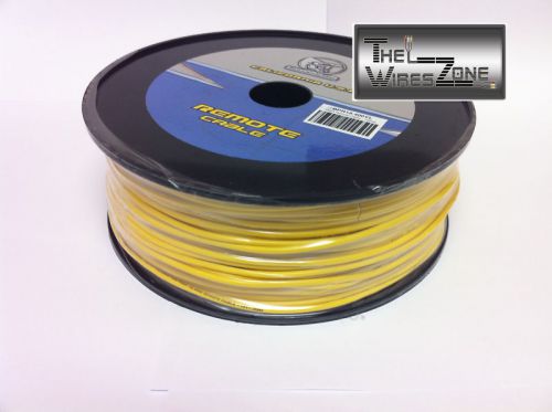 New bullz audio bpr18-400yl 18 gauge 400&#039; feet primary remote wire cable yellow