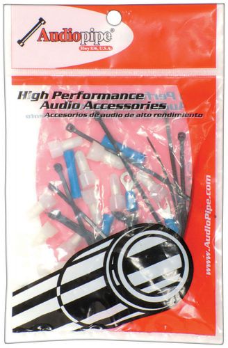 Radio installation kit a.pipe includes connectors+wire ties audiopipe bmsrd1 amp
