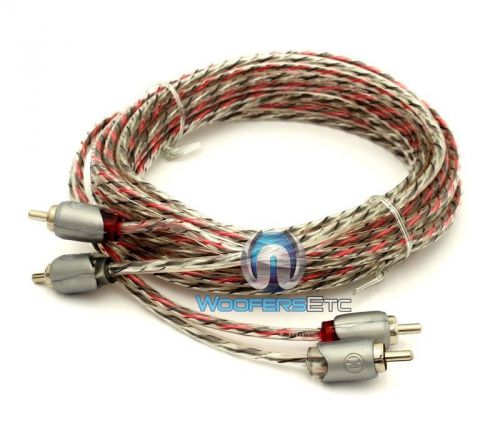 Memphis etp-12 12 feet ft. 2 channel twisted audio rca jack amplifier cable wire