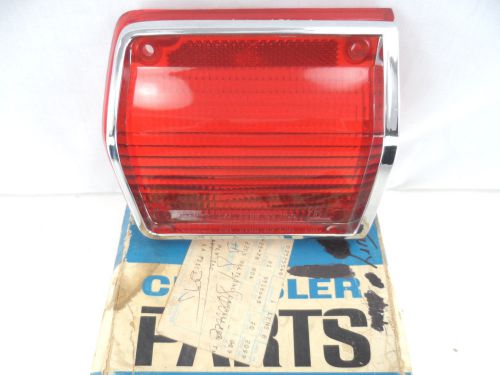 Nos tail light lens 1965 plymouth fury station wagon left outer lite lens oem