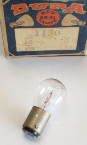 Vintage 6v bulb 1130 nos 21cp dura brand replaces ge 1130 mazda 1130