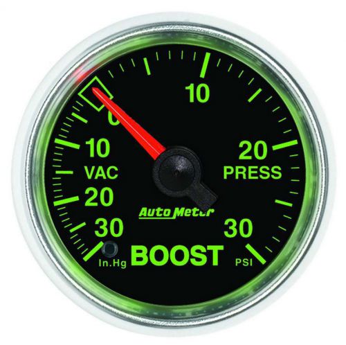 Auto meter 3803 2-1/16 gs boost/vacuum gauge - hg/30psi