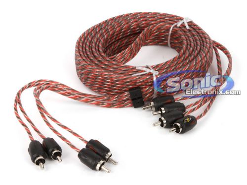 Stinger si4420 20 ft. of 4-channel 4000 series rca audio interconnect cable