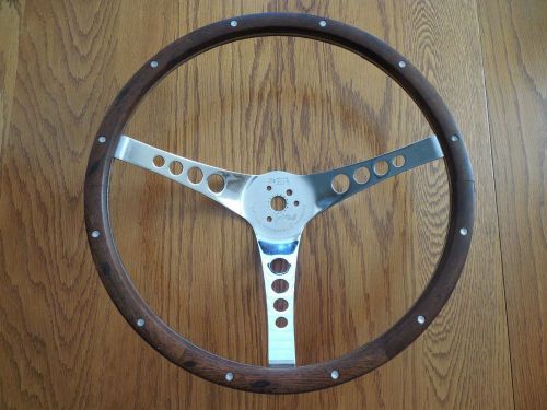 Superior performance products the &#034;500&#034; steering wheel wood 15 1/2&#034; rat hot rod