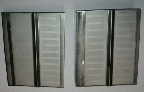 1963 lincoln convertible rear grille trim hinge covers left &amp; right
