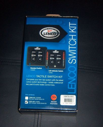 Lenco tactile switch kit boat/marine 15070-001 (123sc) led indicator