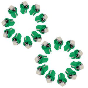 20pcs green t5 b8.5d 5050 1smd led bulbs dashboard cluster gauge side light