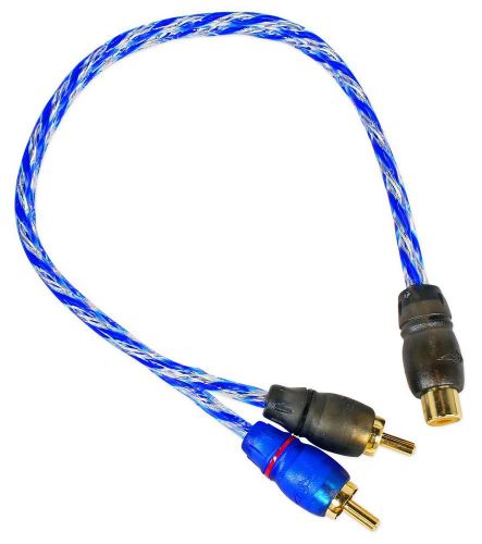 Cadence rcay2m rca y-adaptor 1 female to 2 male interconnect rca audio cable