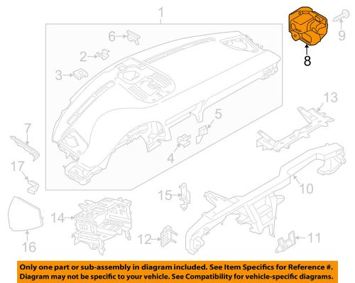 Porsche oem 12-16 911 instrument panel dash-side support left 99155261900