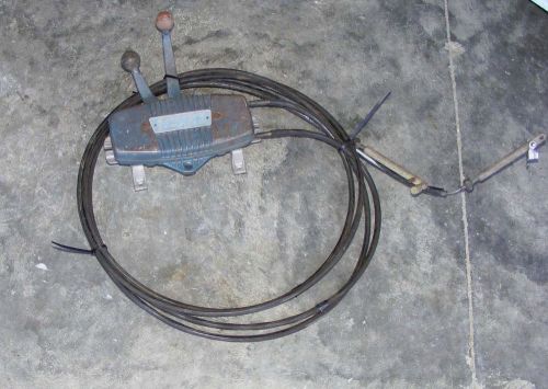 H1c1219 vintage evinrude simplex control box with 10 ft cables