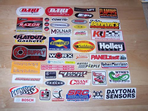 Lot of over 100 mixed  size performance company  stickers