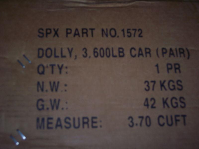 Car dolly (  2 pair) otc 1572 brand new