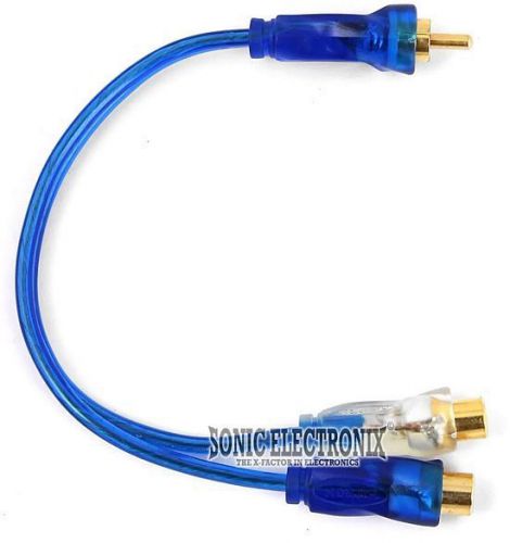 New! hitron rcay1m y-adapter rca audio interconnect cable 2f-1m