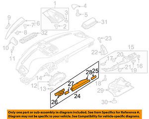 Porsche oem 12-16 911 instrument panel-molding kit 99155298021bx3