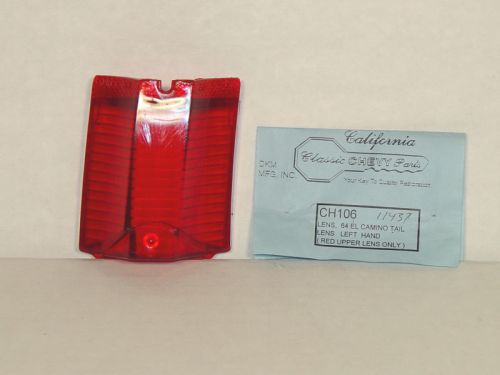 1964 el camino tail lamp lens left side  &#034;guide&#034; show quality