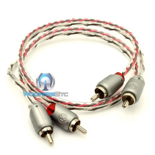 Memphis etp-1.5 1.5 feet 2 channel twisted audio rca jack amplifier cable wire