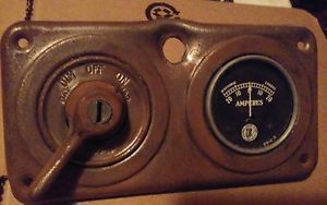Ford model t dash/ ignition switch and amp meter rat rod hot national gauge equi