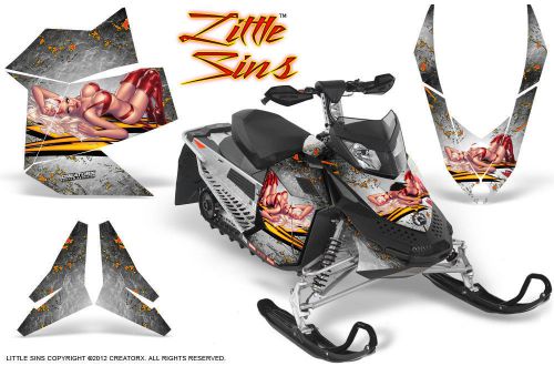 Ski-doo rev xp snowmobile sled creatorx graphics kit wrap decals lsw