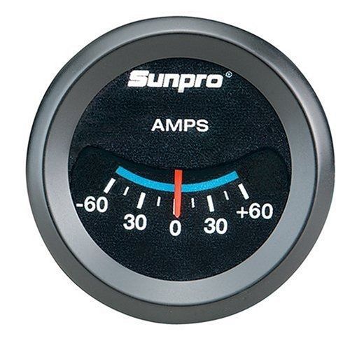 Sunpro cp7981customline electrical ammeter - black dial