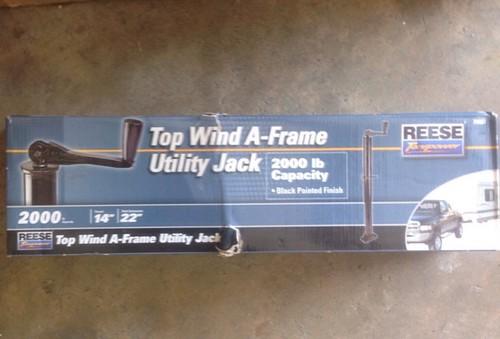 Reese towpower top wind a-frame utility jack 74407 2000 pounds capacity