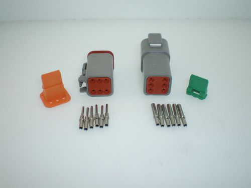 Deutsch dt gray 6 pos connector kit 20-16 contacts #13