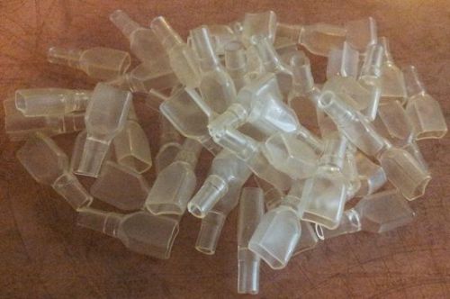 50 insulation boots (jelly) - brass lucar faston spade connectors air cooled vw
