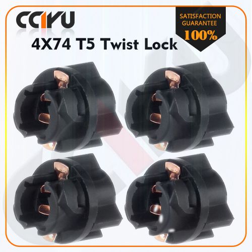 4x t5 74 2721 wedge bulb sockets twist lock holders for instrument panel gauges