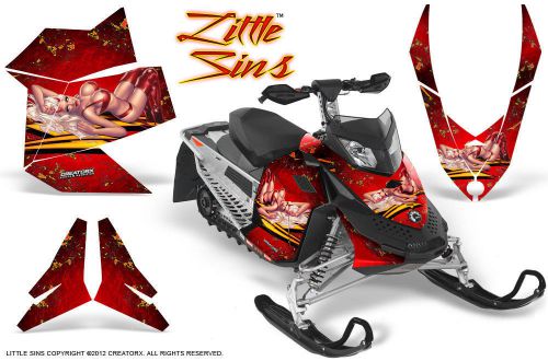 Ski-doo rev xp snowmobile sled creatorx graphics kit wrap decals lsr
