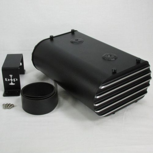 Black motorcycle electronics box storage holder w/ lithium battery strap ag801 l