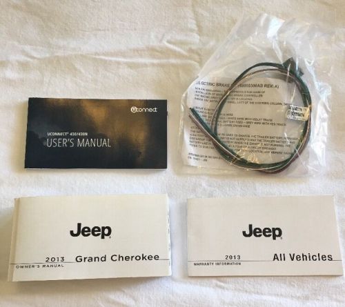 2013 jeep grand cherokee user guide owners manual book set