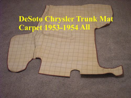 1953-1954 desoto chrysler trunk mat carpet nos