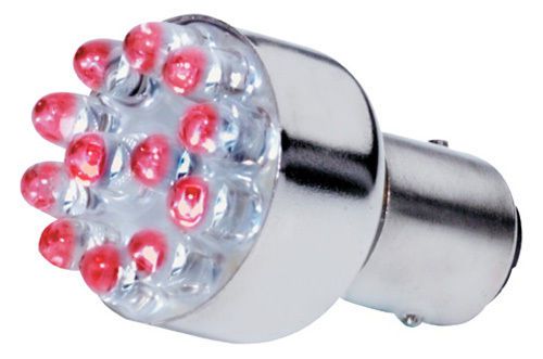 Candle power rotating pulsating red led bulb assm - dc only