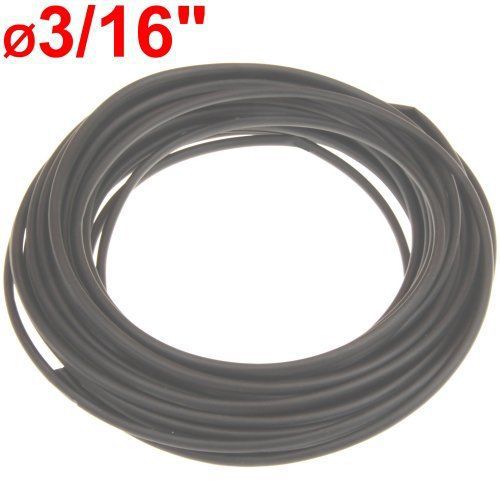 50 ft Ø3/16&#034; heat shrink tubing wire wrap black polyolefin 2:1 shrink ratio
