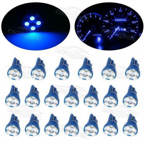 20x blue 921 t10 3528-smd led light bulb instrument speedometer gauge dash