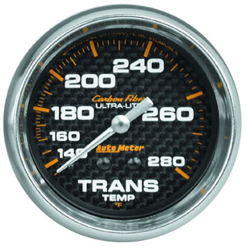 Auto meter 4851 carbon fiber; mechanical transmission temperature gauge