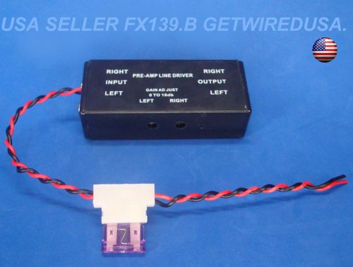 Rca inline voltage amplifier. adjustable line driver signal booster. volt amp