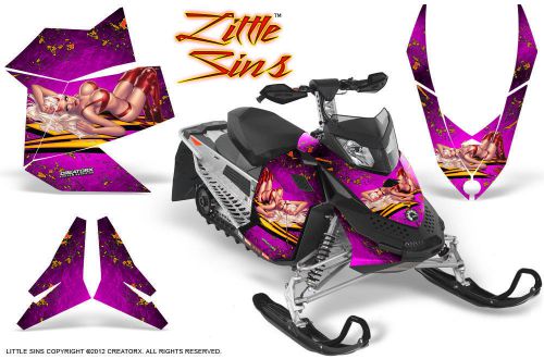 Ski-doo rev xp snowmobile sled creatorx graphics kit wrap decals lsp