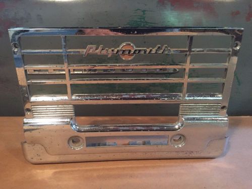 1949 1950 plymouth radio bezel grille