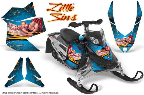 Ski-doo rev xp snowmobile sled creatorx graphics kit wrap decals lsbli