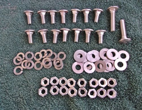Satin stainless steel running board bolt kit 1953-1956 ford f100 40 pieces